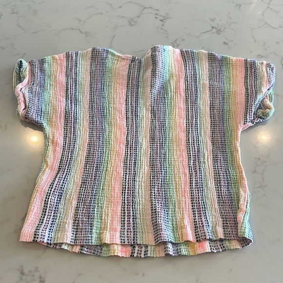 Anthropologie Dolan Striped Gauze Tee - Picture 6 of 8